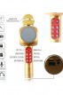 Караоке МИКРОФОН+колона, безжичен с блутут,LED светлини и USB Флашка