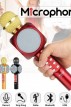 Караоке МИКРОФОН+колона, безжичен с блутут,LED светлини и USB Флашка